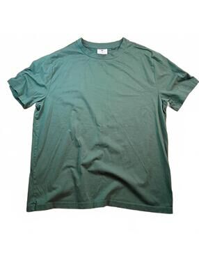 Royal Class Green Cotton-Polyester Blend T-Shirt Size L